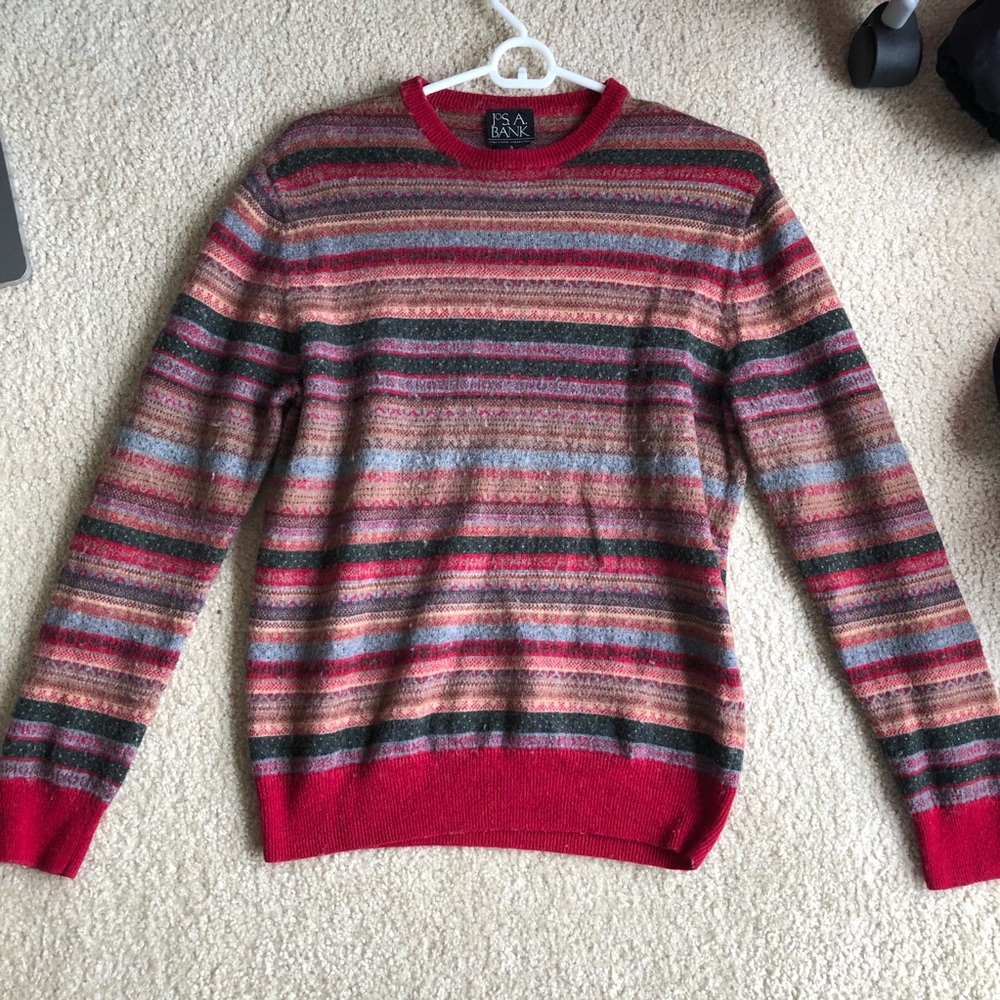 Vintage 80s 90s striped sweater unique